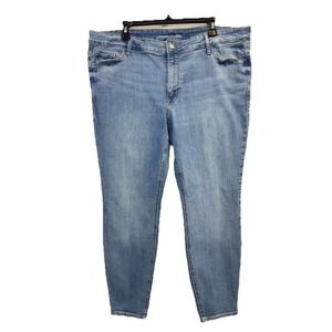 Old Navy Mid-Rise Rockstar Super-Skinny Jeans Women's Size 22 Stretch Denim